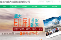 廊坊市盛大包裝印刷有限公司網(wǎng)站建設(shè)